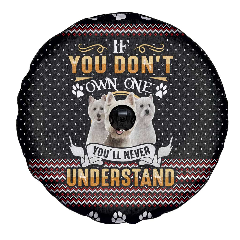 West Highland White Terrier Christmas Spare Tire Cover Xmas Holiday Patterns - Wonder Print Shop