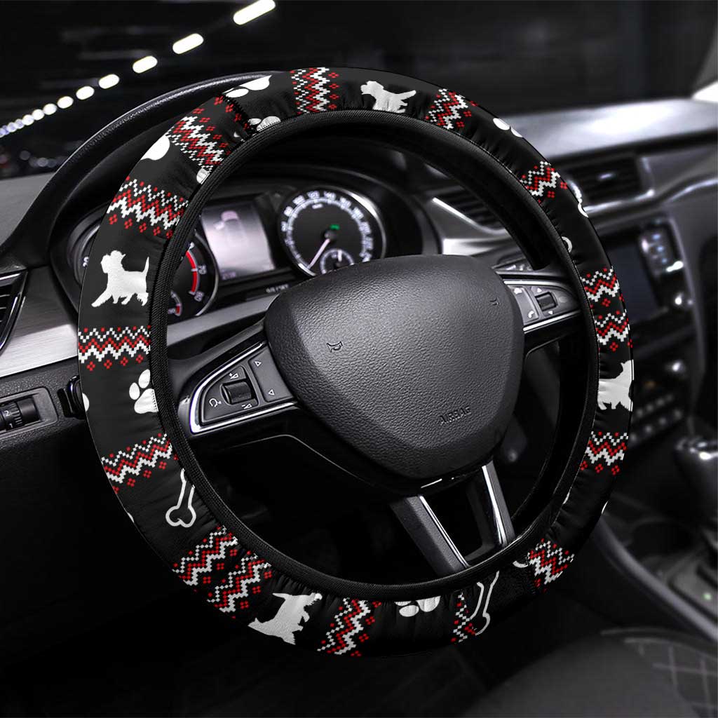 West Highland White Terrier Christmas Steering Wheel Cover Xmas Holiday Patterns - Wonder Print Shop