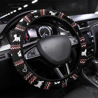 West Highland White Terrier Christmas Steering Wheel Cover Xmas Holiday Patterns - Wonder Print Shop