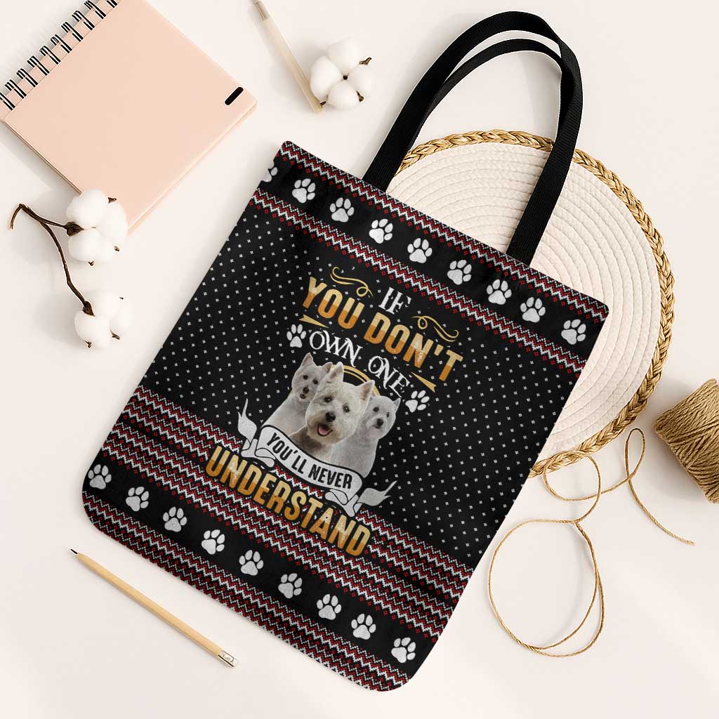 West Highland White Terrier Christmas Tote Bag Xmas Holiday Patterns - Wonder Print Shop