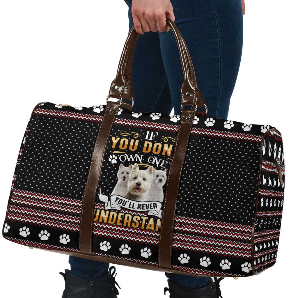 West Highland White Terrier Christmas Travel Bag Xmas Holiday Patterns - Wonder Print Shop