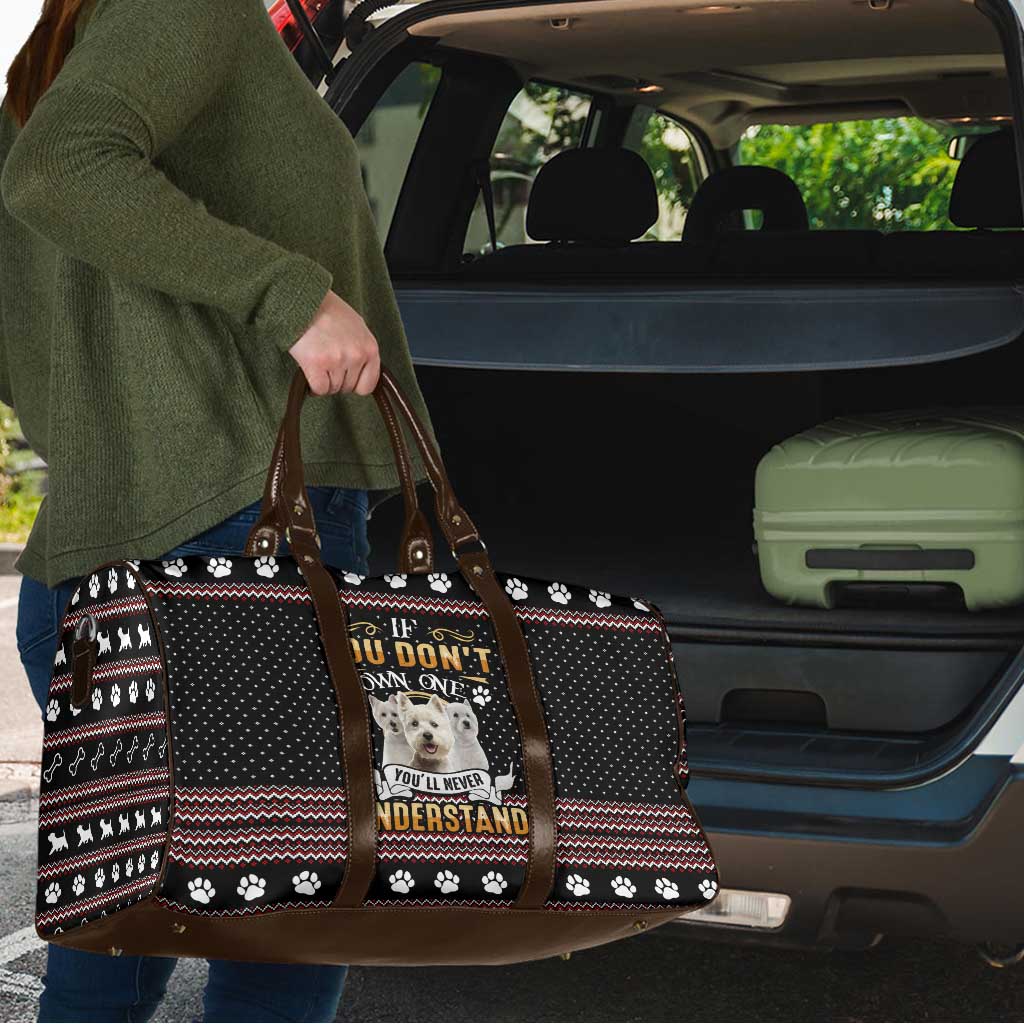 West Highland White Terrier Christmas Travel Bag Xmas Holiday Patterns - Wonder Print Shop