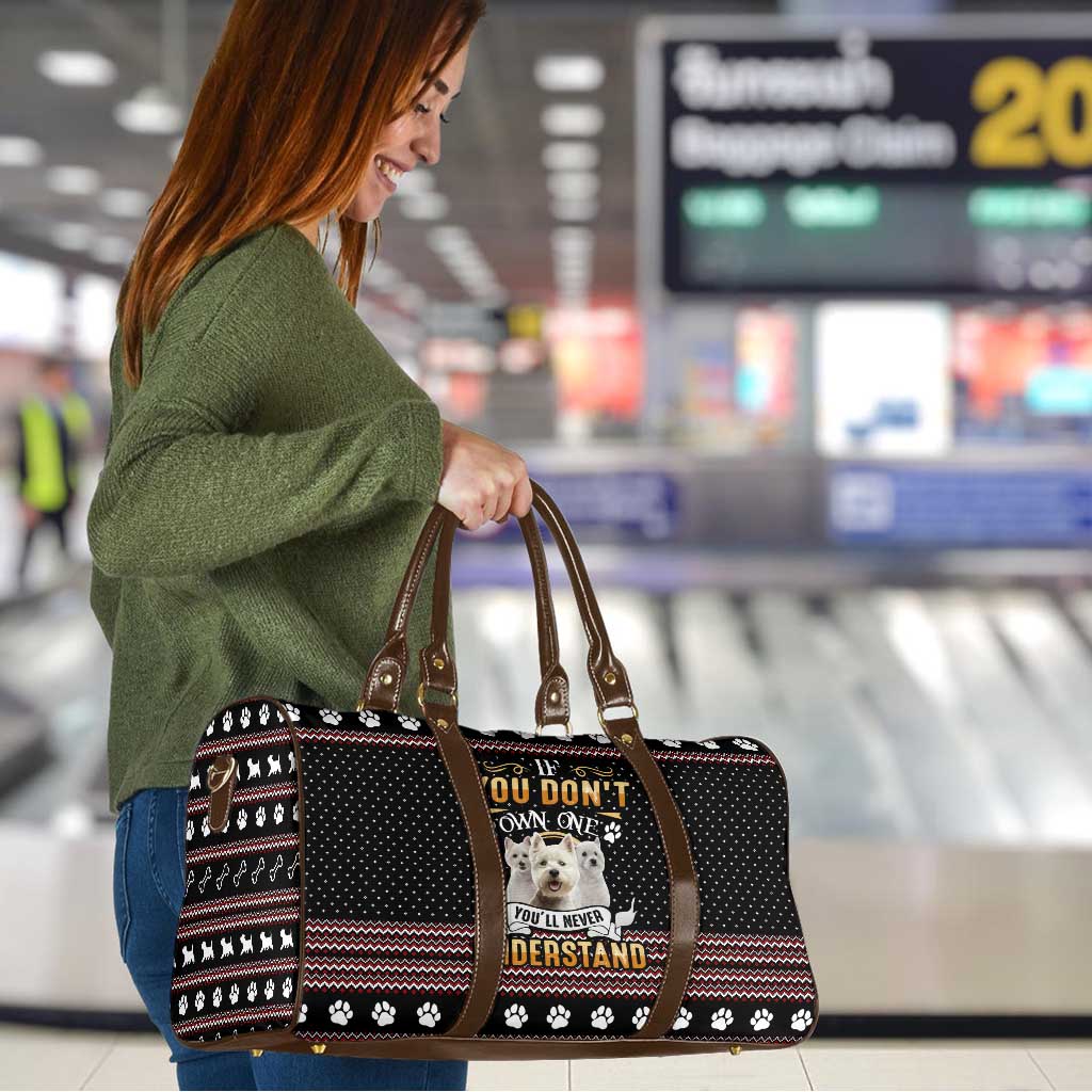 West Highland White Terrier Christmas Travel Bag Xmas Holiday Patterns - Wonder Print Shop