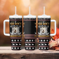 West Highland White Terrier Christmas Tumbler With Handle Xmas Holiday Patterns - Wonder Print Shop