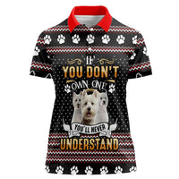 West Highland White Terrier Christmas Women Polo Shirt Xmas Holiday Patterns - Wonder Print Shop