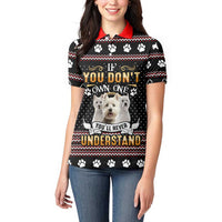 West Highland White Terrier Christmas Women Polo Shirt Xmas Holiday Patterns - Wonder Print Shop