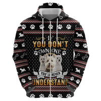 West Highland White Terrier Christmas Zip Hoodie Xmas Holiday Patterns - Wonder Print Shop