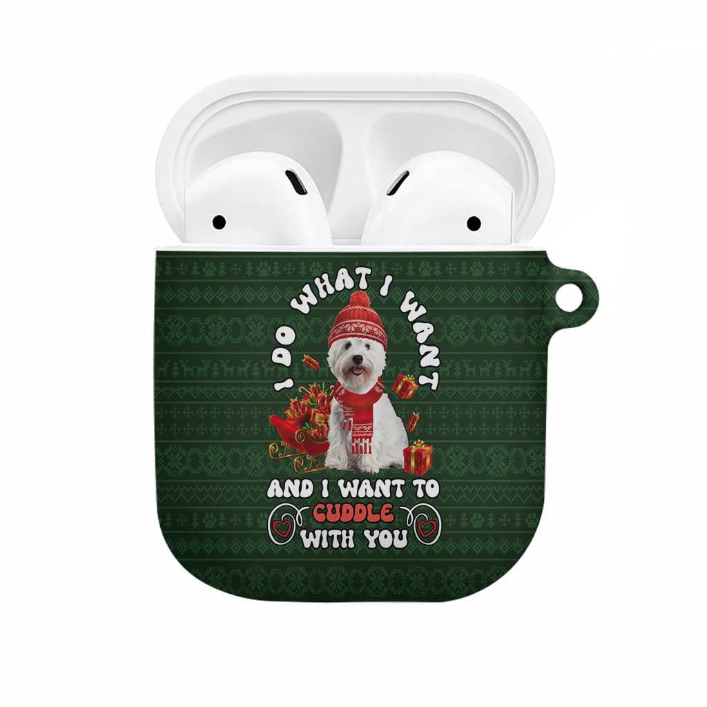 West Highland White Terrier Christmas AirPods Case Xmas Holiday Patterns - Wonder Print Shop