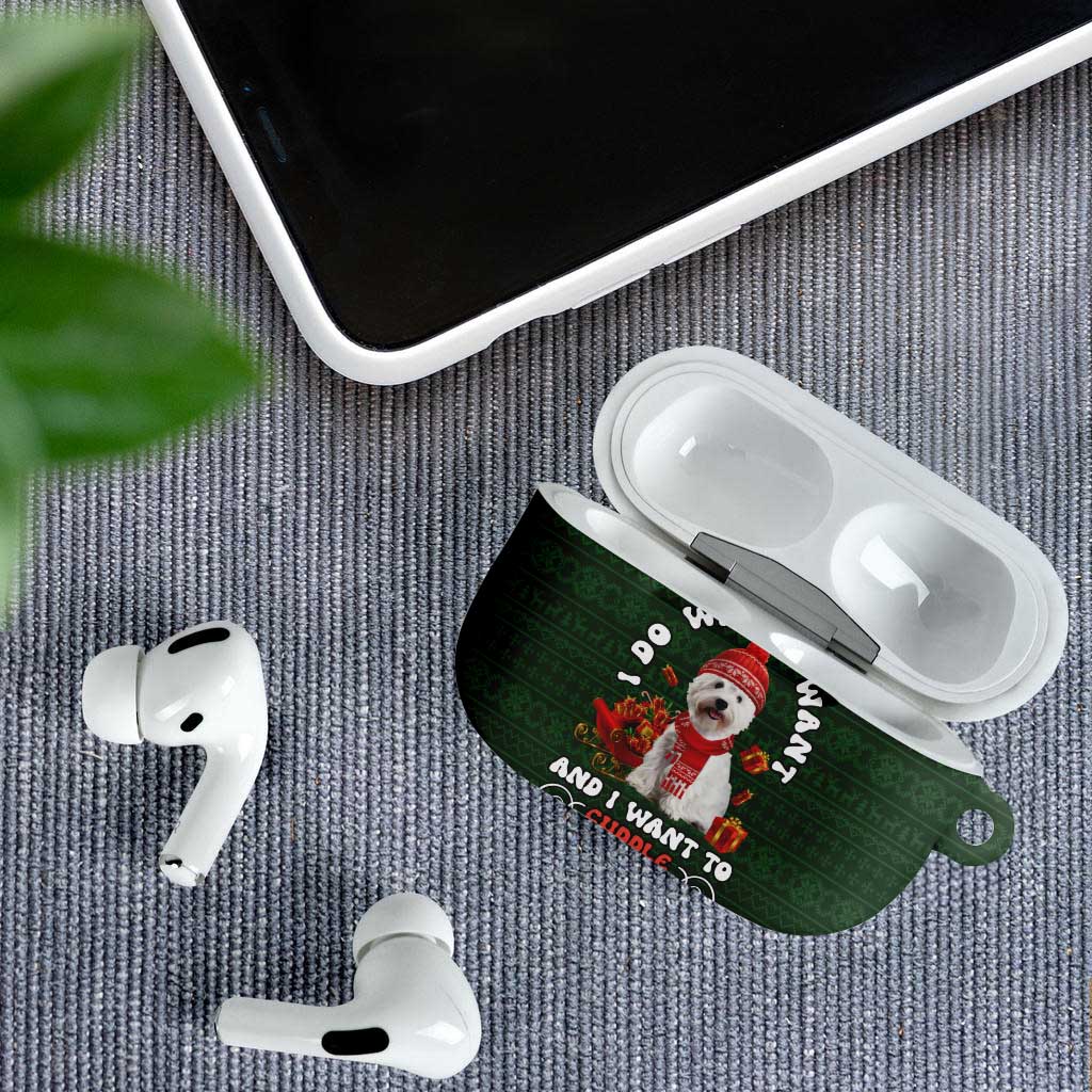 West Highland White Terrier Christmas AirPods Case Xmas Holiday Patterns - Wonder Print Shop