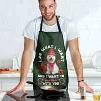 West Highland White Terrier Christmas Apron Xmas Holiday Patterns - Wonder Print Shop