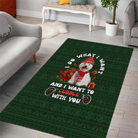 West Highland White Terrier Christmas Area Rug Xmas Holiday Patterns - Wonder Print Shop