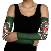 West Highland White Terrier Christmas Arm Sleeves Xmas Holiday Patterns - Wonder Print Shop