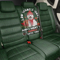 West Highland White Terrier Christmas Back Car Seat Cover Xmas Holiday Patterns - Wonder Print Shop