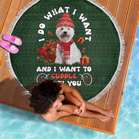 West Highland White Terrier Christmas Beach Blanket Xmas Holiday Patterns - Wonder Print Shop