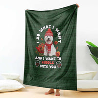West Highland White Terrier Christmas Blanket Xmas Holiday Patterns - Wonder Print Shop