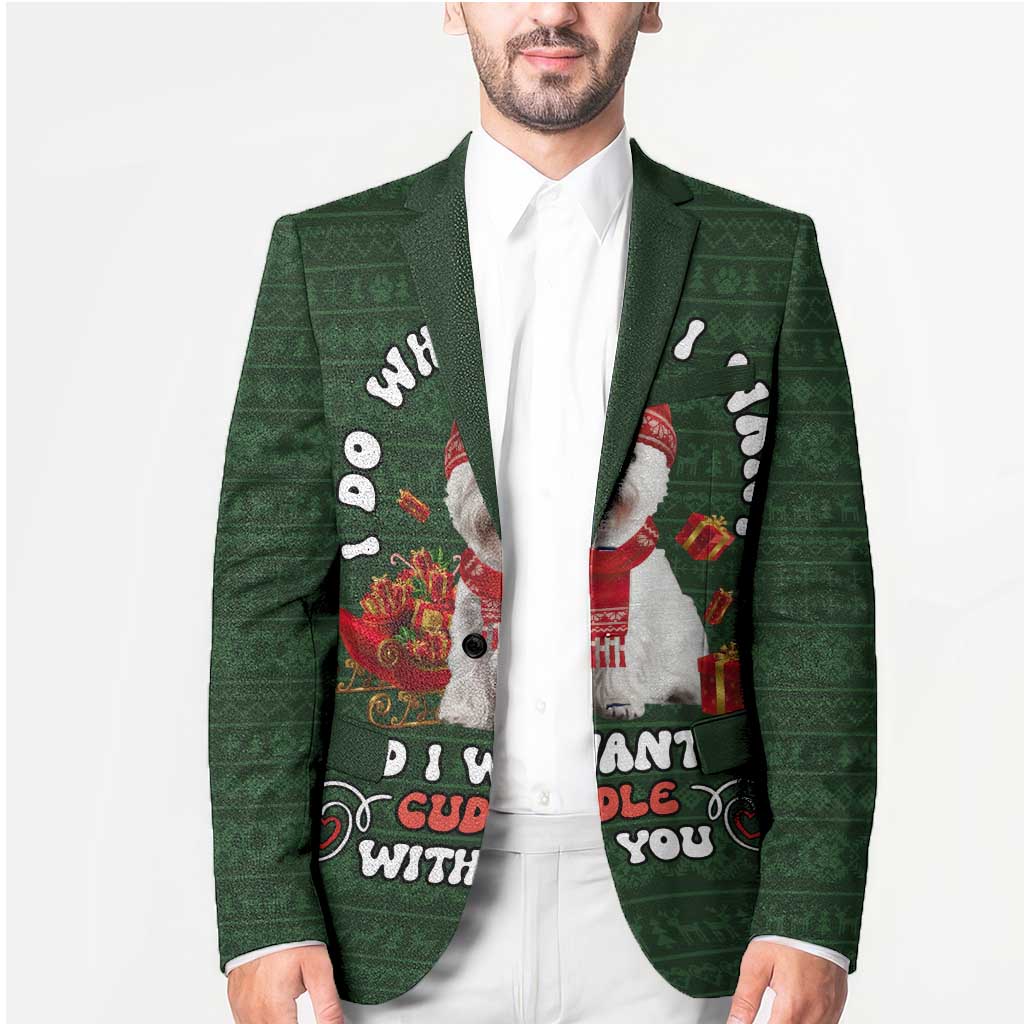 West Highland White Terrier Christmas Blazer Xmas Holiday Patterns - Wonder Print Shop
