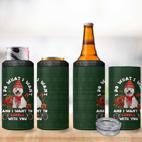 West Highland White Terrier Christmas 4 in 1 Can Cooler Tumbler Xmas Holiday Patterns - Wonder Print Shop