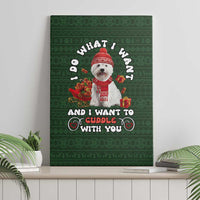 West Highland White Terrier Christmas Canvas Wall Art Xmas Holiday Patterns - Wonder Print Shop