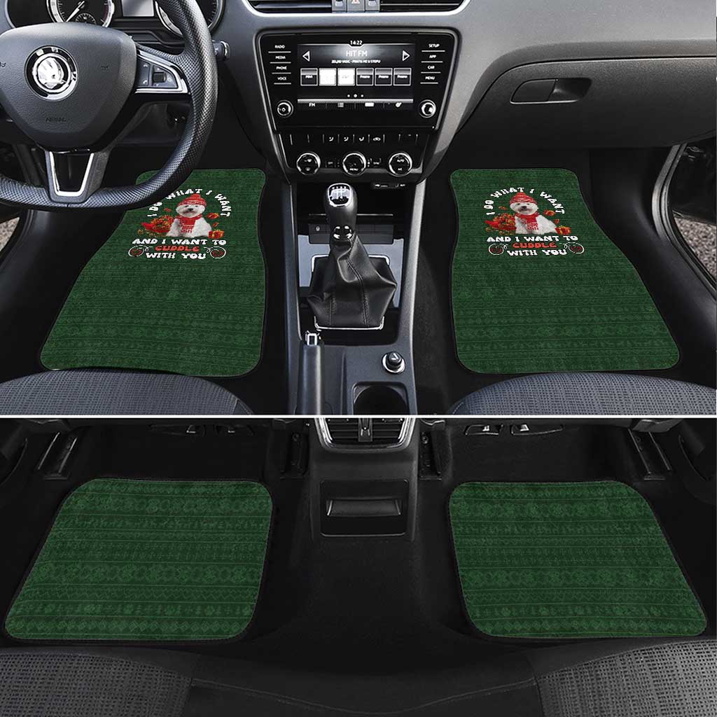 West Highland White Terrier Christmas Car Mats Xmas Holiday Patterns - Wonder Print Shop