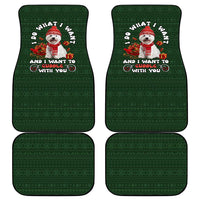 West Highland White Terrier Christmas Car Mats Xmas Holiday Patterns - Wonder Print Shop