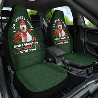 West Highland White Terrier Christmas Car Seat Cover Xmas Holiday Patterns - Wonder Print Shop