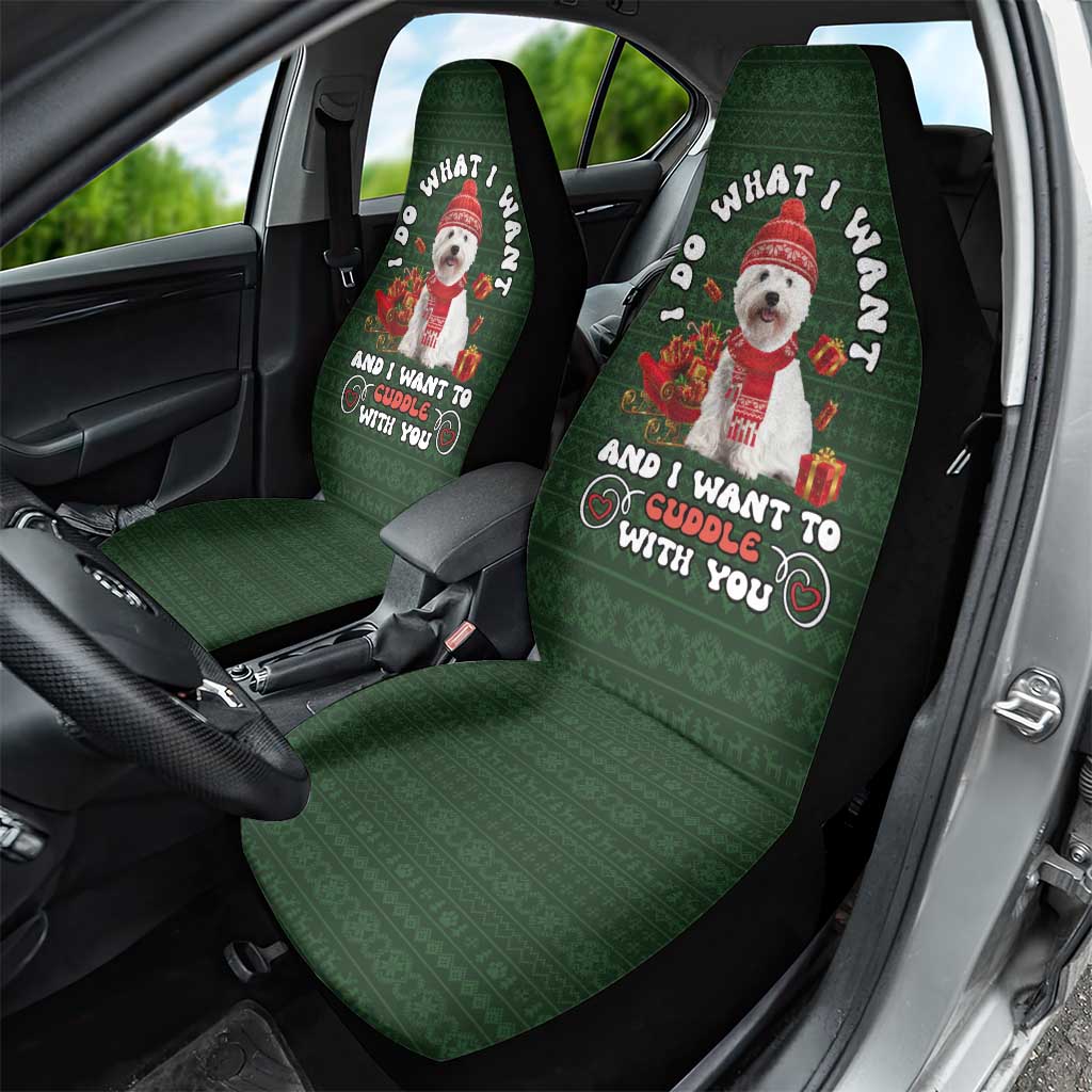 West Highland White Terrier Christmas Car Seat Cover Xmas Holiday Patterns - Wonder Print Shop