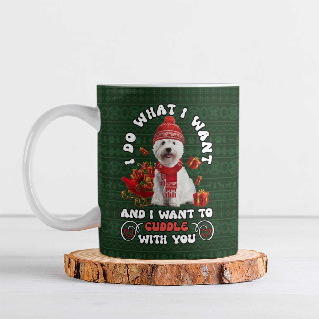 West Highland White Terrier Christmas Ceramic Mug Xmas Holiday Patterns - Wonder Print Shop