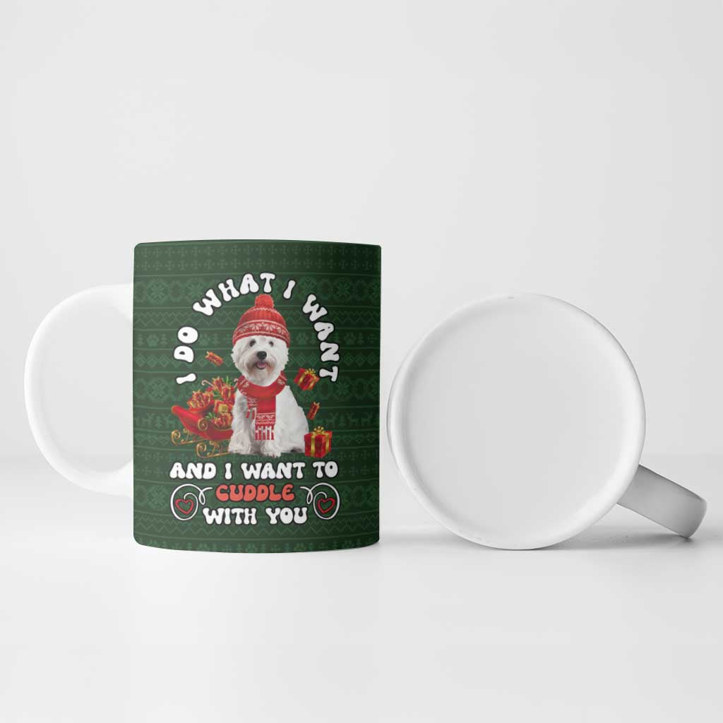 West Highland White Terrier Christmas Ceramic Mug Xmas Holiday Patterns - Wonder Print Shop