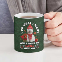 West Highland White Terrier Christmas Ceramic Mug Xmas Holiday Patterns - Wonder Print Shop