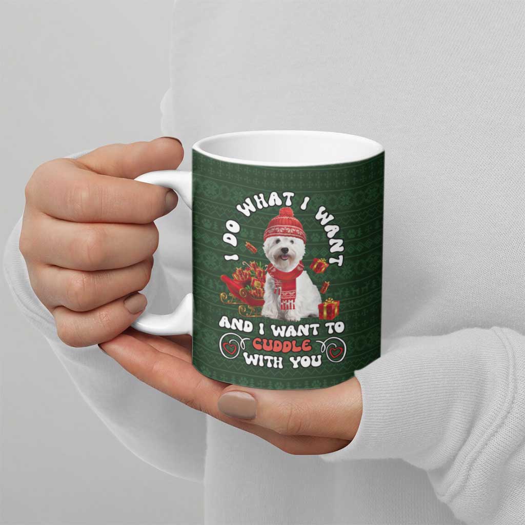 West Highland White Terrier Christmas Ceramic Mug Xmas Holiday Patterns - Wonder Print Shop