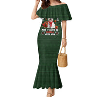West Highland White Terrier Christmas Family Matching Mermaid Dress and Hawaiian Shirt Xmas Holiday Patterns - Wonder Print Shop