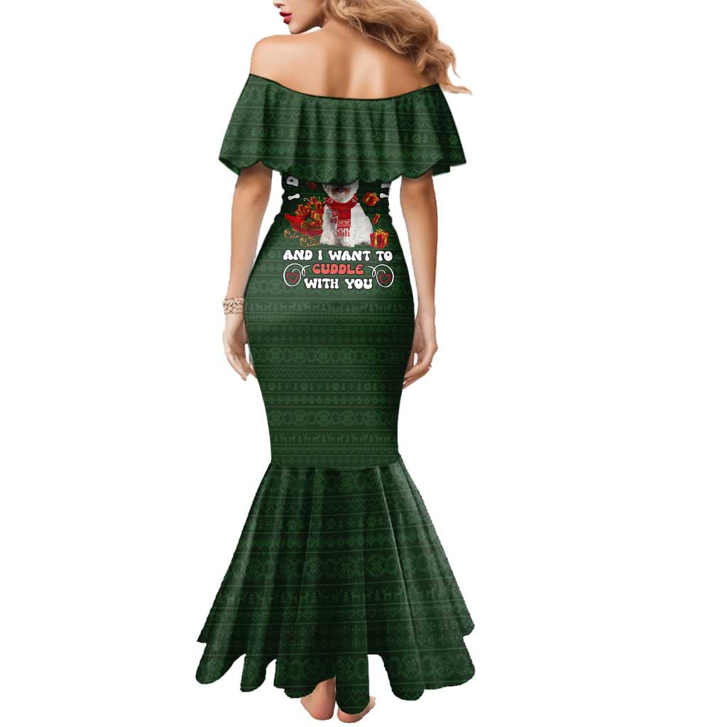 West Highland White Terrier Christmas Family Matching Mermaid Dress and Hawaiian Shirt Xmas Holiday Patterns - Wonder Print Shop