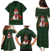 West Highland White Terrier Christmas Family Matching Puletasi and Hawaiian Shirt Xmas Holiday Patterns - Wonder Print Shop
