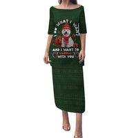 West Highland White Terrier Christmas Family Matching Puletasi and Hawaiian Shirt Xmas Holiday Patterns - Wonder Print Shop