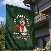 West Highland White Terrier Christmas Garden Flag Xmas Holiday Patterns - Wonder Print Shop
