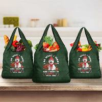 West Highland White Terrier Christmas Grocery Bag Xmas Holiday Patterns - Wonder Print Shop