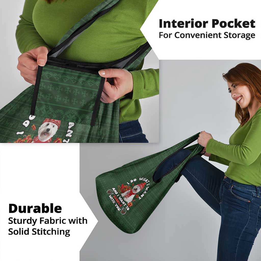 West Highland White Terrier Christmas Grocery Bag Xmas Holiday Patterns - Wonder Print Shop