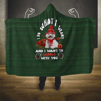 West Highland White Terrier Christmas Hooded Blanket Xmas Holiday Patterns - Wonder Print Shop