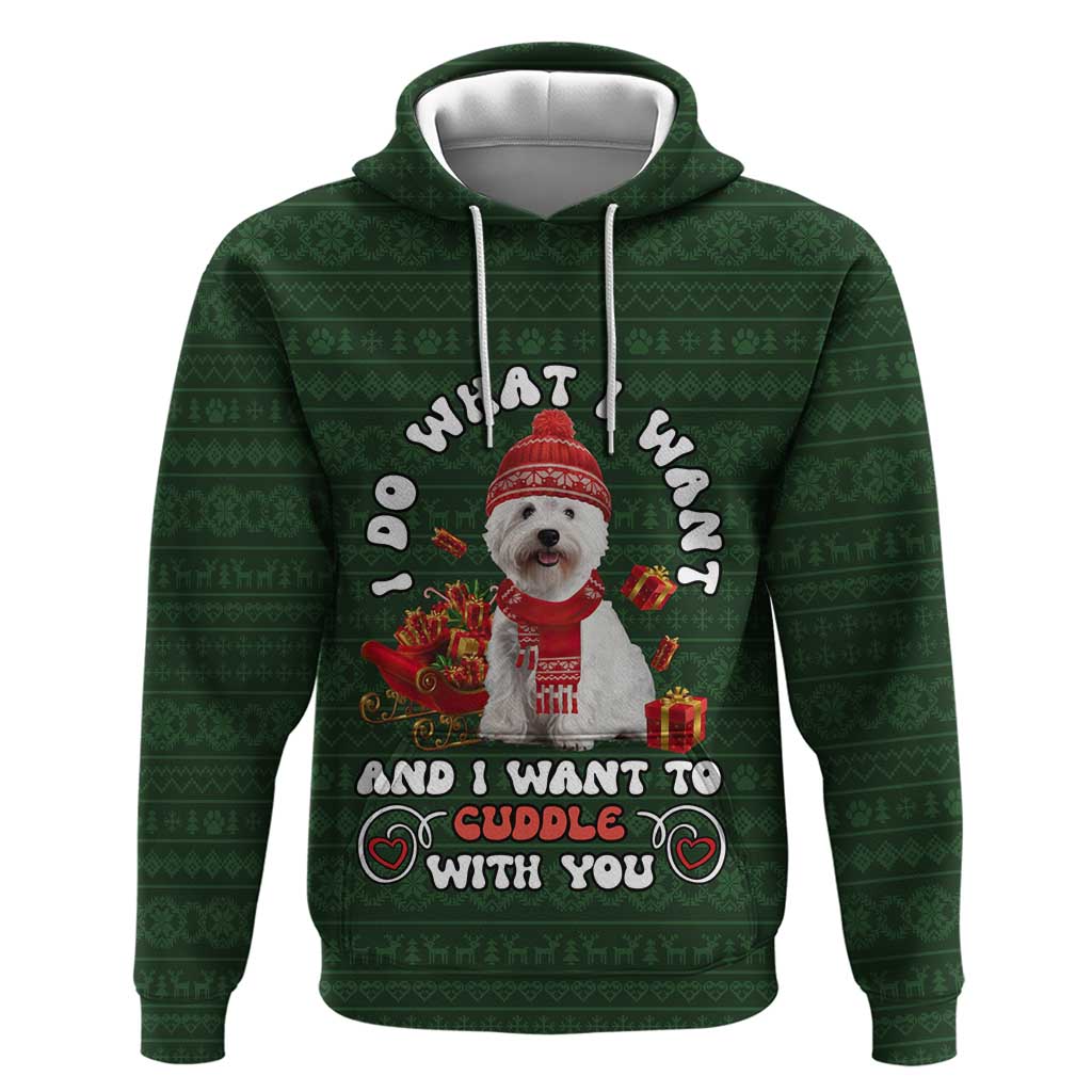 West Highland White Terrier Christmas Hoodie Xmas Holiday Patterns - Wonder Print Shop