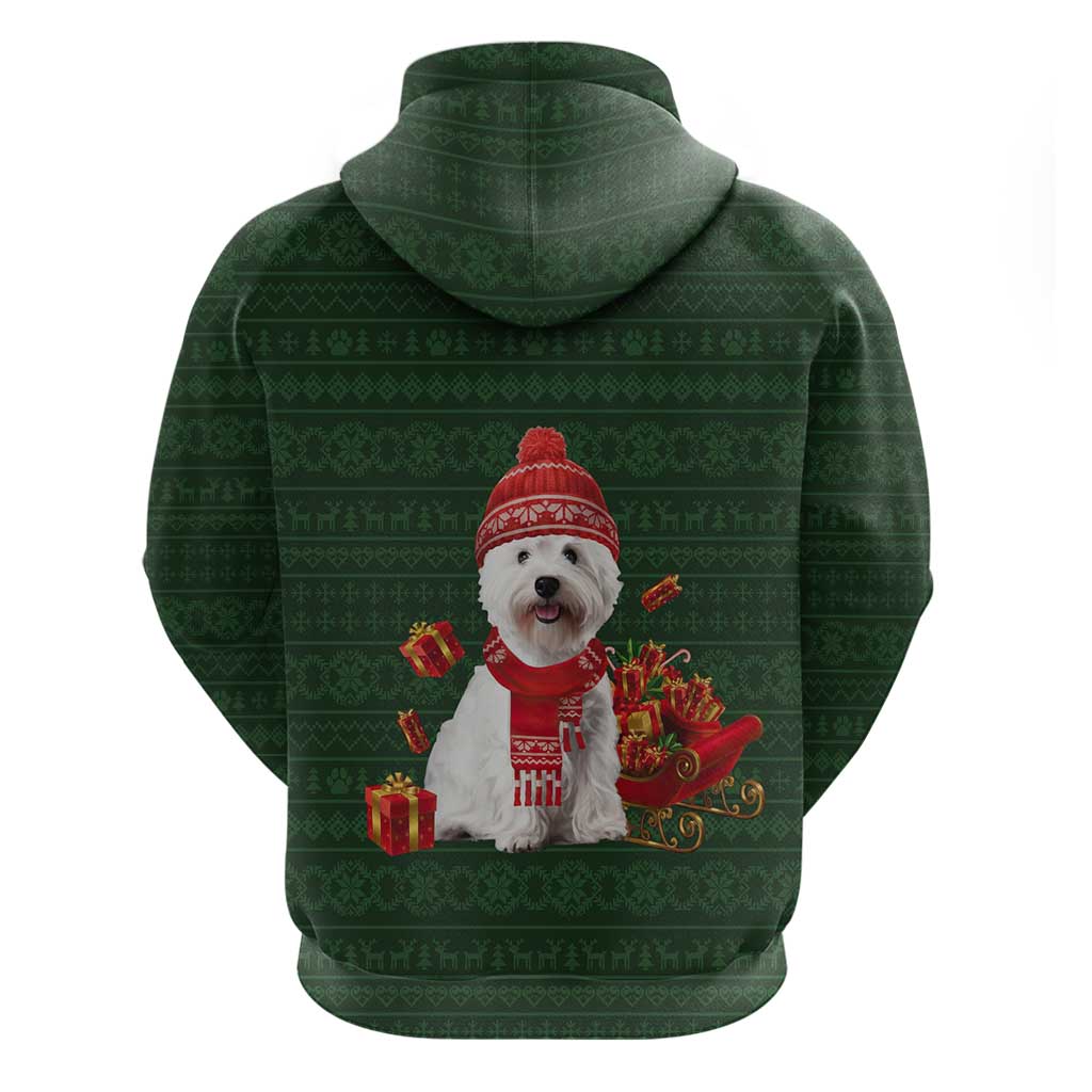 West Highland White Terrier Christmas Hoodie Xmas Holiday Patterns - Wonder Print Shop