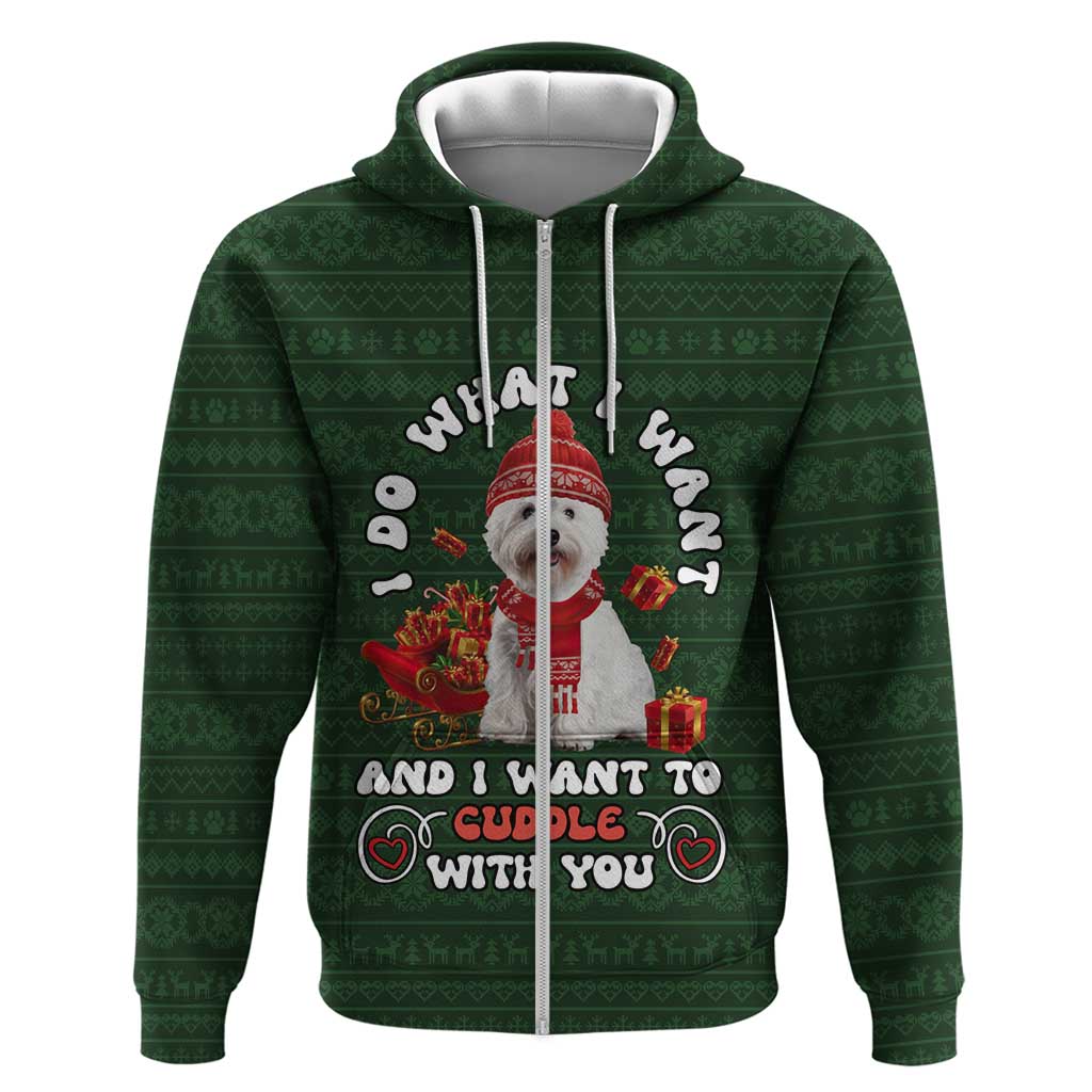 West Highland White Terrier Christmas Hoodie Xmas Holiday Patterns - Wonder Print Shop