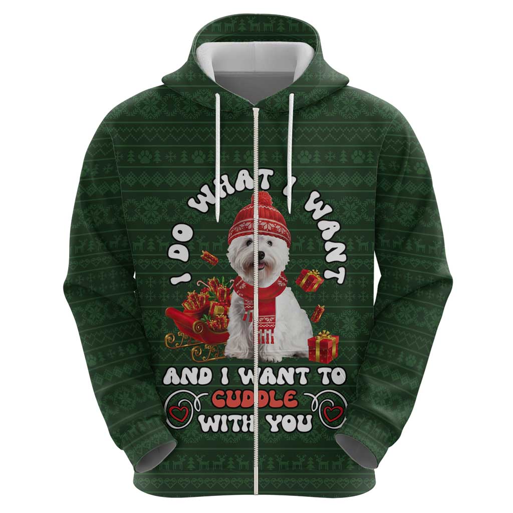 West Highland White Terrier Christmas Hoodie Xmas Holiday Patterns - Wonder Print Shop