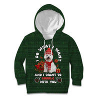 West Highland White Terrier Christmas Kid Hoodie Xmas Holiday Patterns - Wonder Print Shop