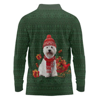 West Highland White Terrier Christmas Long Sleeve Polo Shirt Xmas Holiday Patterns - Wonder Print Shop