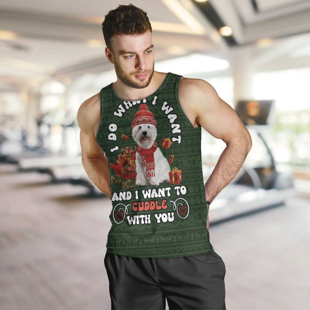 West Highland White Terrier Christmas Men Tank Top Xmas Holiday Patterns - Wonder Print Shop