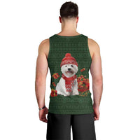West Highland White Terrier Christmas Men Tank Top Xmas Holiday Patterns - Wonder Print Shop