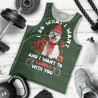 West Highland White Terrier Christmas Men Tank Top Xmas Holiday Patterns - Wonder Print Shop
