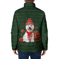 West Highland White Terrier Christmas Padded Jacket Xmas Holiday Patterns - Wonder Print Shop