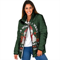 West Highland White Terrier Christmas Padded Jacket Xmas Holiday Patterns - Wonder Print Shop