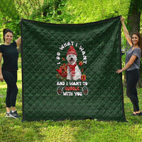 West Highland White Terrier Christmas Quilt Xmas Holiday Patterns - Wonder Print Shop